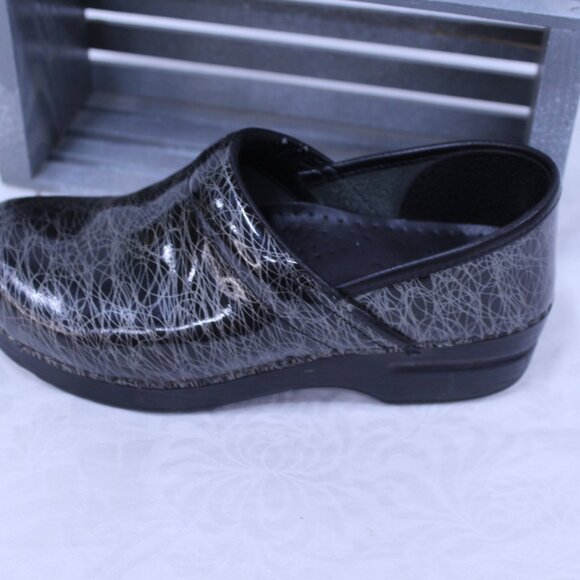 Dansko Women's Black and Gray Patterned Mules - Picture 7 of 12